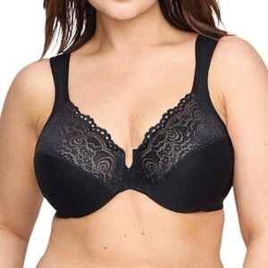 Glamorise NWOT Low-Cut WonderWire Lace Bra Size 40B